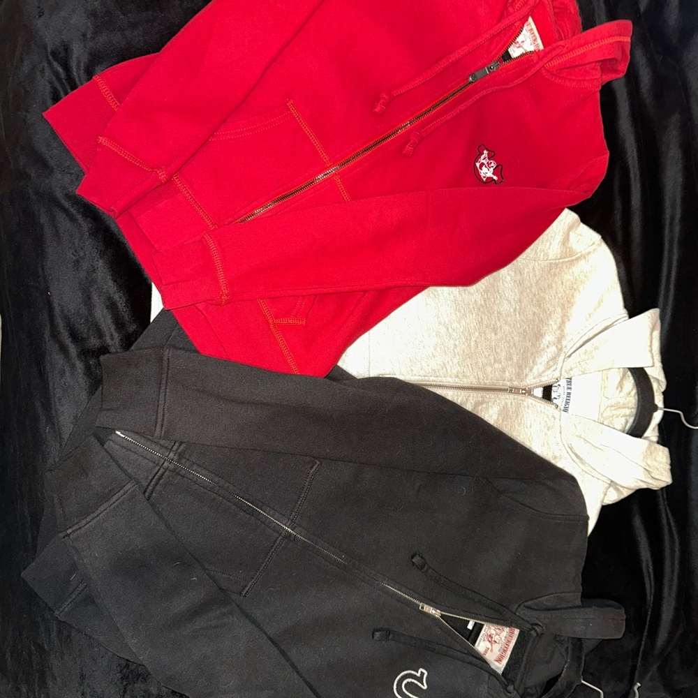 Vintage true religion sweater zip up
